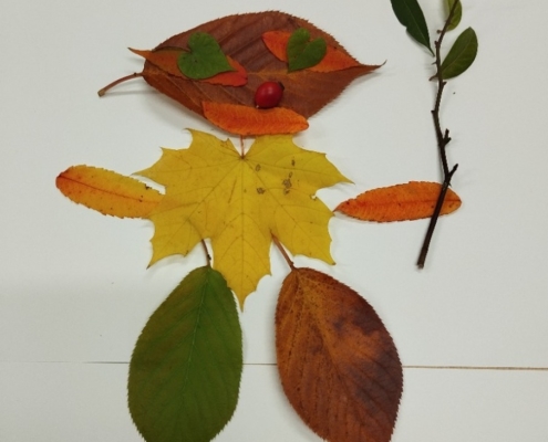 Podzimní hrátky s listím a luštěninami
