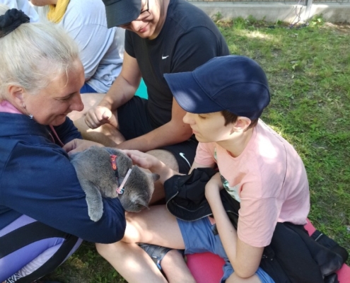 Dnes na zahradě školy proběhl Den zvířat