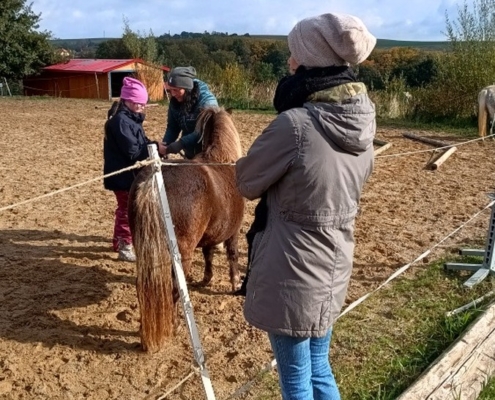 návštěva statku Modrého jednorožce