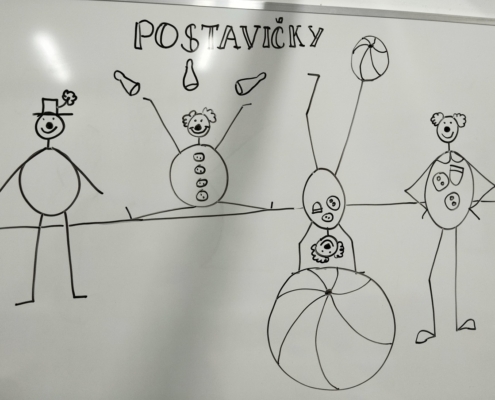 Dnes jsme se učili kreslit postavičky